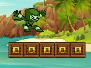 Green Hero Dash Platform Game