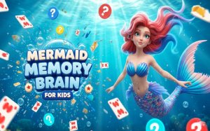 Mermaid Memory Match Puzzle Online Game