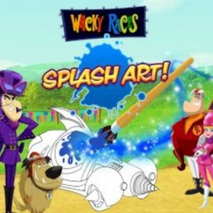 Wacky Races Splash Art Coloring
