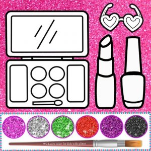 Glitter Beauty Coloring and Puzzle Game